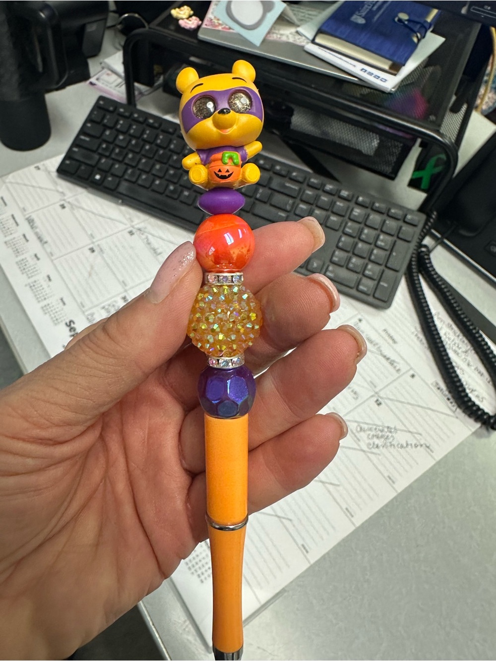Winnie the Pooh doorable Halloween Bead Pen